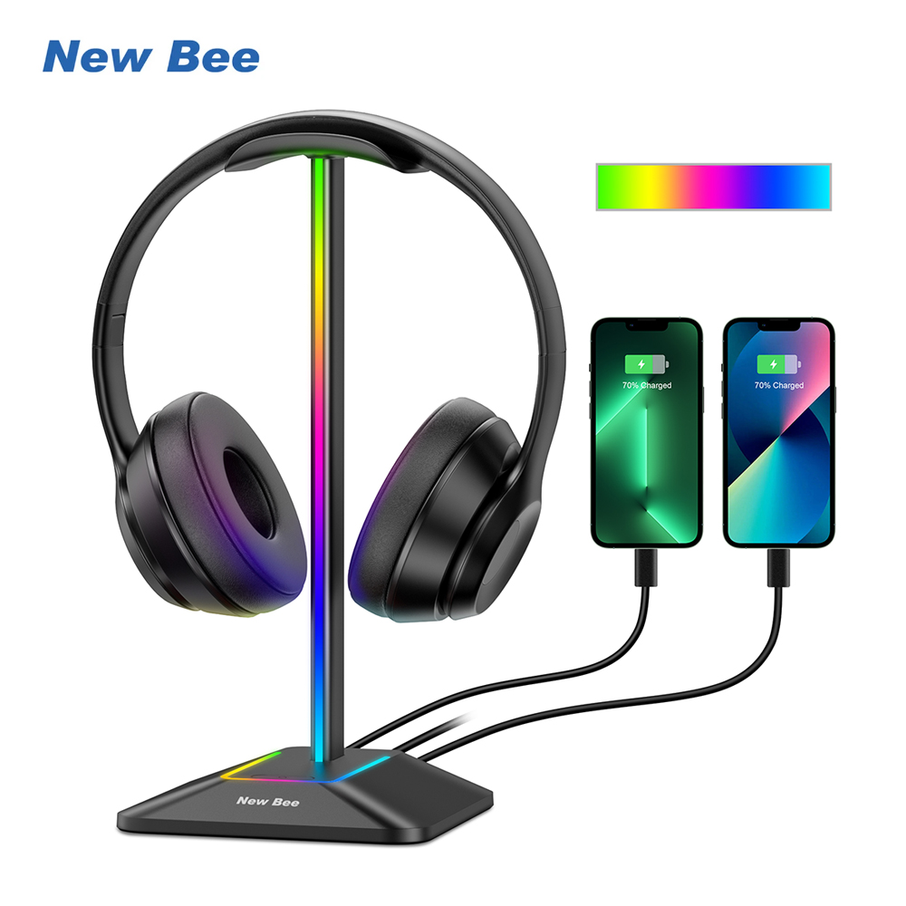 Gaming Accessories Deals - New Bee Z8 RGB Headphones Stand