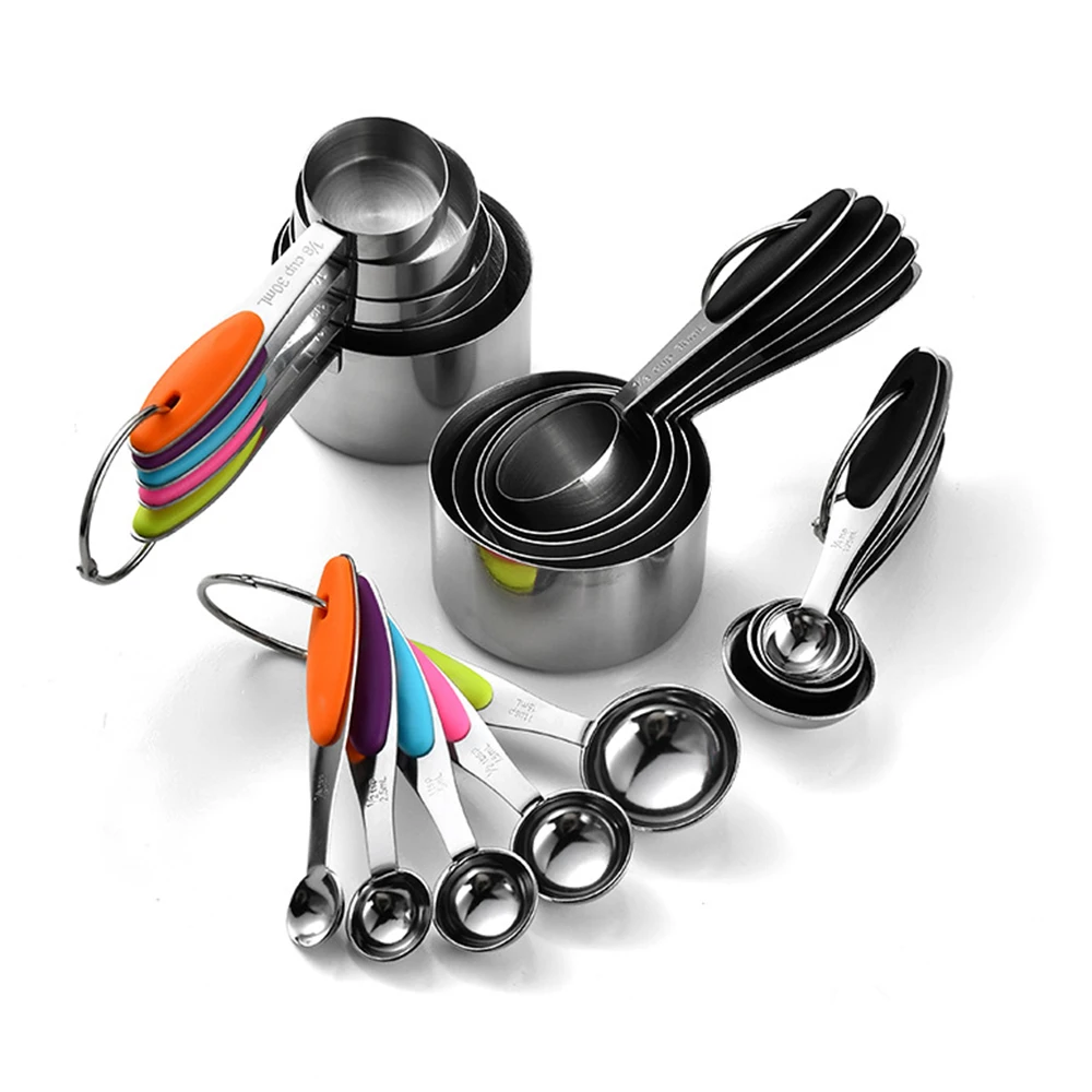 Gaming Kitchen Accessories - 5/10Pcs Stainless Steel Measuring Cups And