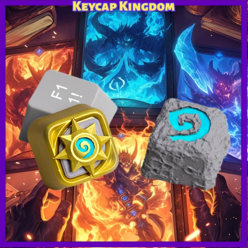 Gaming Accessories To 3D Print - Hearthstone WOW Personalized Keycaps 3D Printed