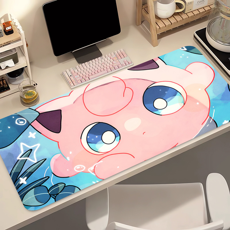 Gaming Accessories Keyboards - Anime Mouse Pad 90x40cm Pokemon Jigglypuff
