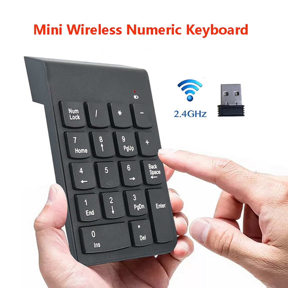 Keyboard Numpad Separate - Mini Wireless Numeric Keyboard 2.4GHz Numpad