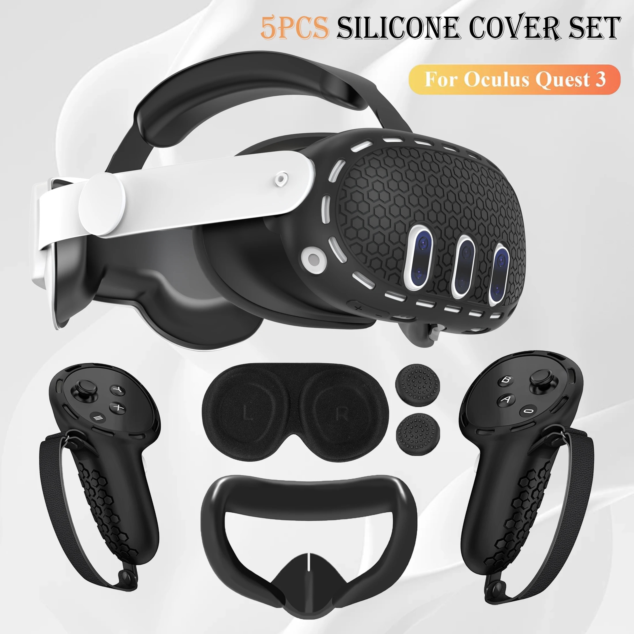 Controller Grip Cover - Silicone Cover Set for Oculus/Meta Quest