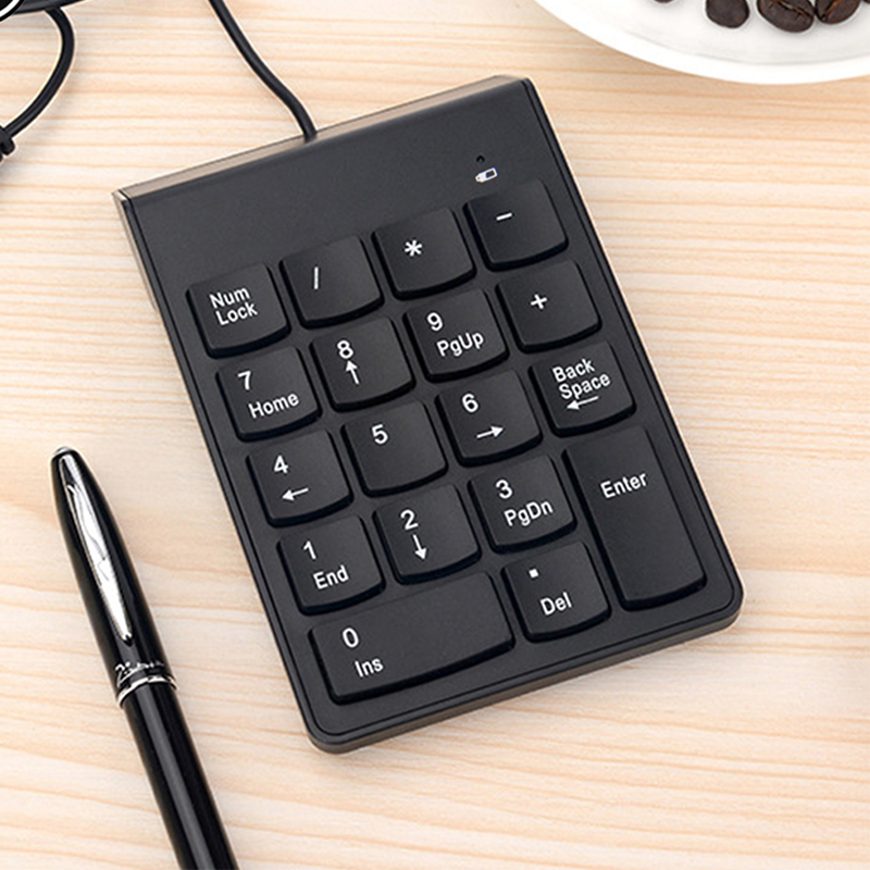 Keyboard Numpad Separate - 18 Keys USB Wire Numeric Keypad