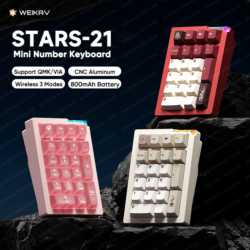 Keyboard Numpad Separate - Weikav Stars21 Numpad Kits Wireless Mechanical