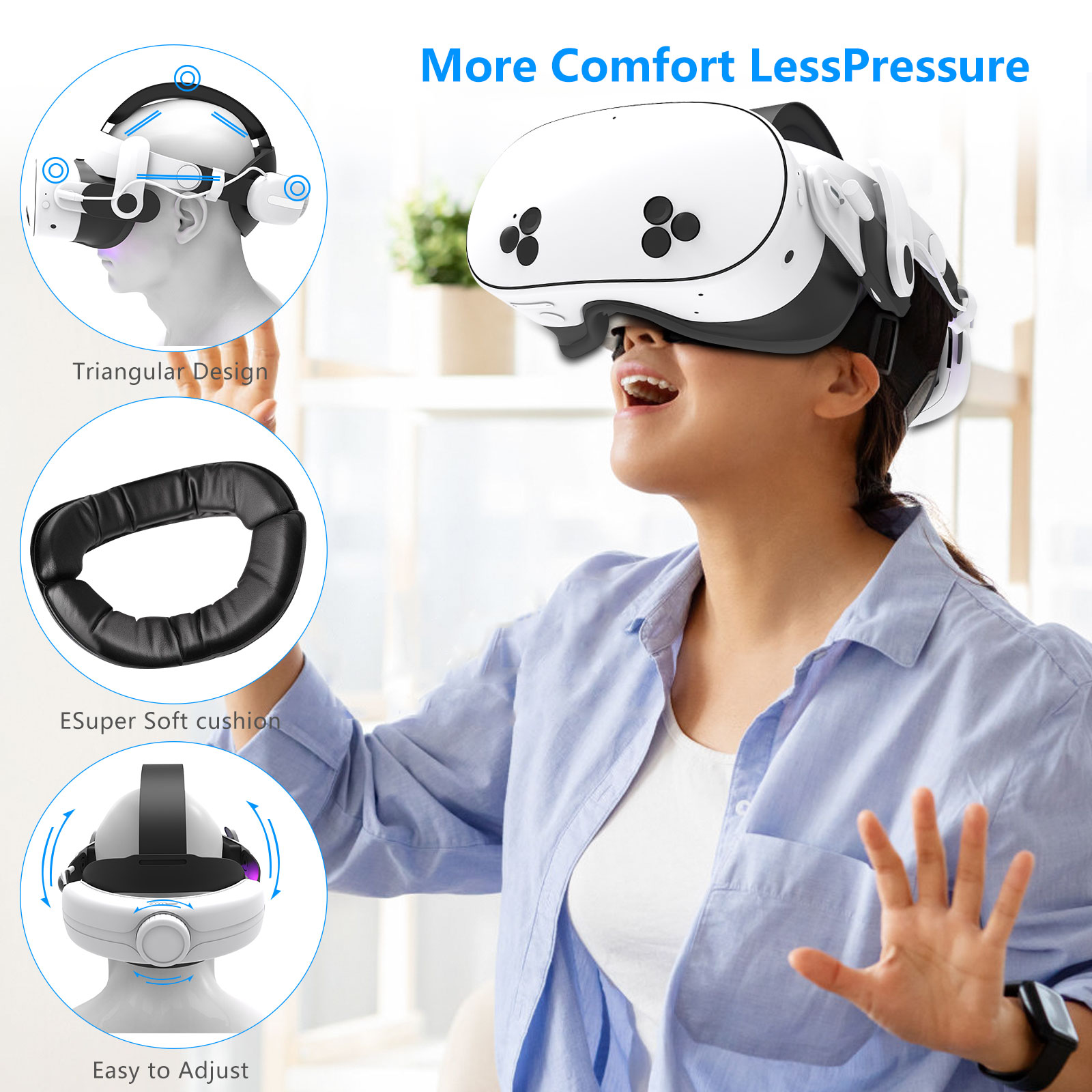 For Quest3S VR Headset 12000mA - Gaming Accessories Headset 评论和价格