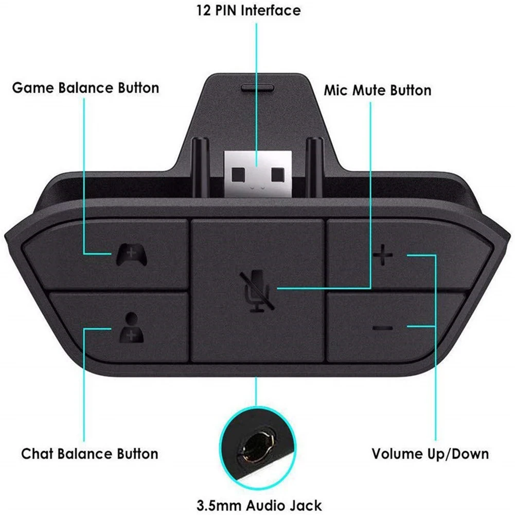 Stereo Headset Adapter for Xbo - Gaming Accessories Headset 评论和价格