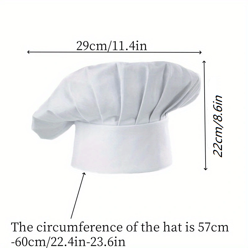 3pcs Chef Hat Adult Adjustable - Gaming Kitchen Accessories 评论和价格
