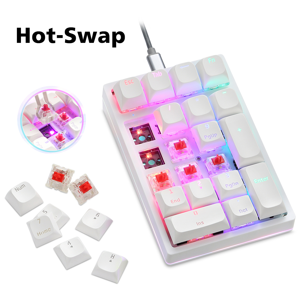 K24Pro 21Keys Number Pad Mecha - Keyboard Numpad Separate 评论和价格