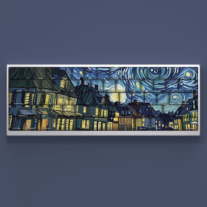 Van Gogh Starry Sky Theme Keyc - Gaming Accessories To Gift 评论和价格