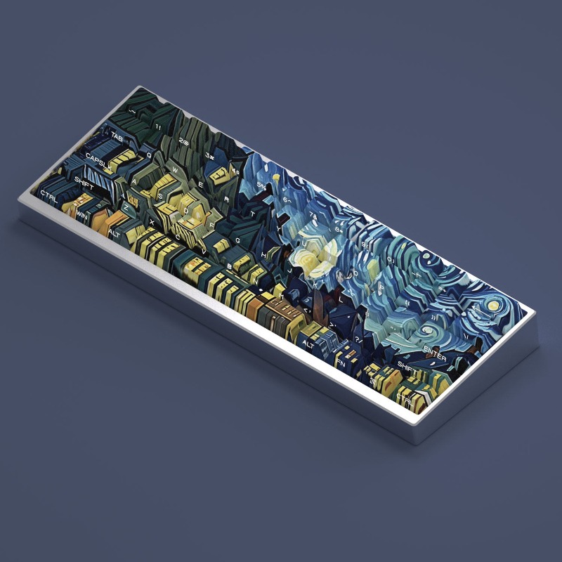 Van Gogh Starry Sky Theme Keyc - Gaming Accessories To Gift 评论和价格