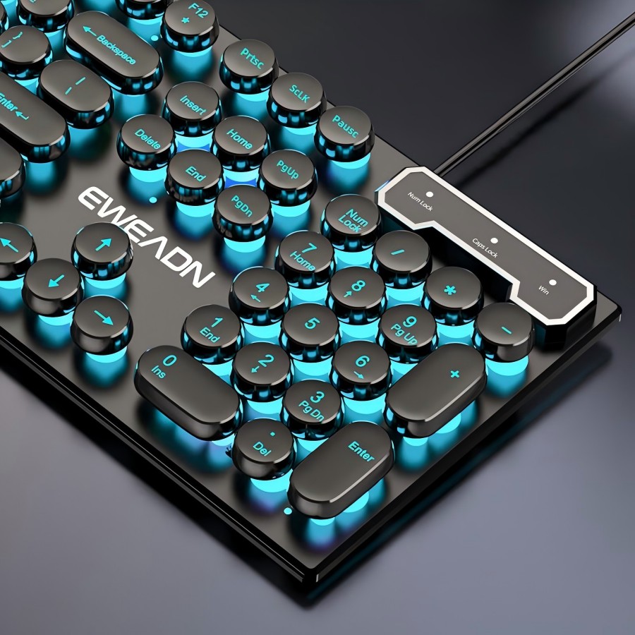 EWEADN Typewriter Gaming Keybo - Gaming Accessories Keyboards 评论和价格