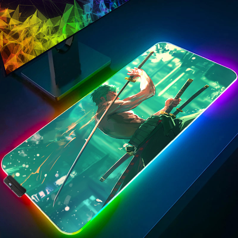 ONE PIECE Zoro Mouse Pad RGB G - Gaming Accessories Deals 评论和价格