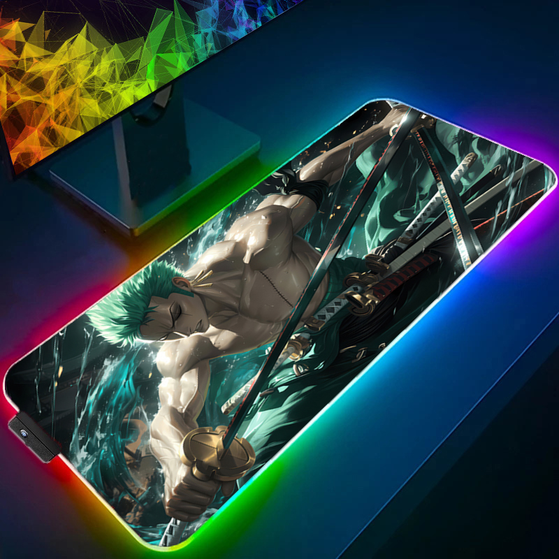 ONE PIECE Zoro Mouse Pad RGB G - Gaming Accessories Deals 评论和价格
