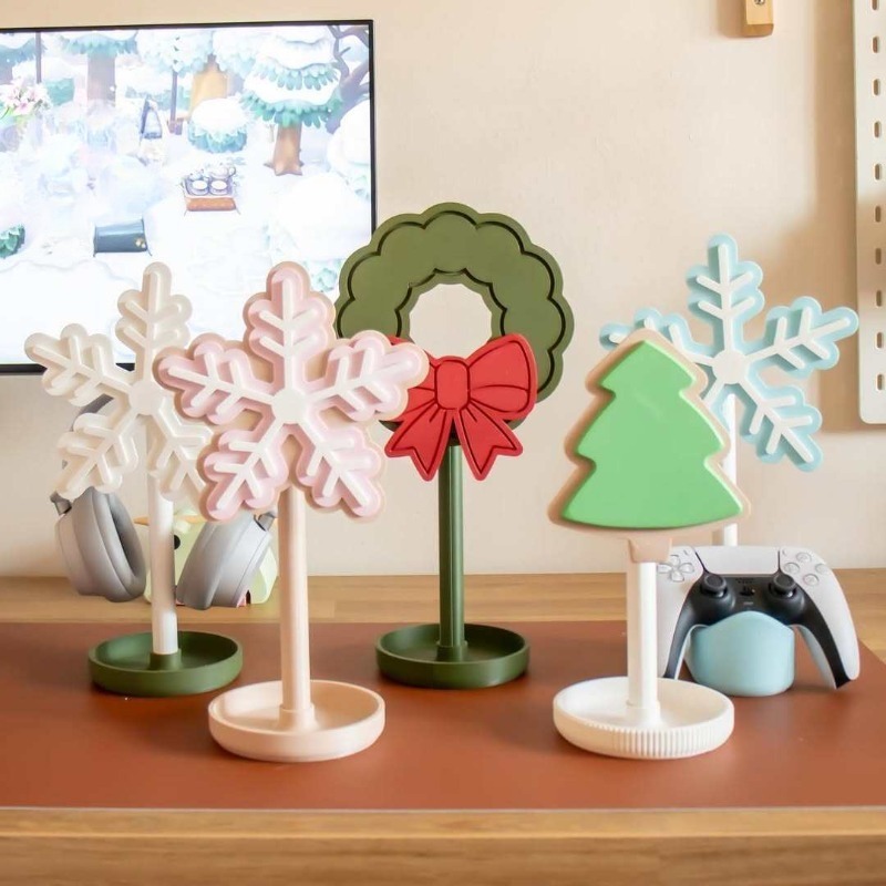 Snowflake Headphone Stand 3D P - Gaming Accessories To 3D Print 评论和价格
