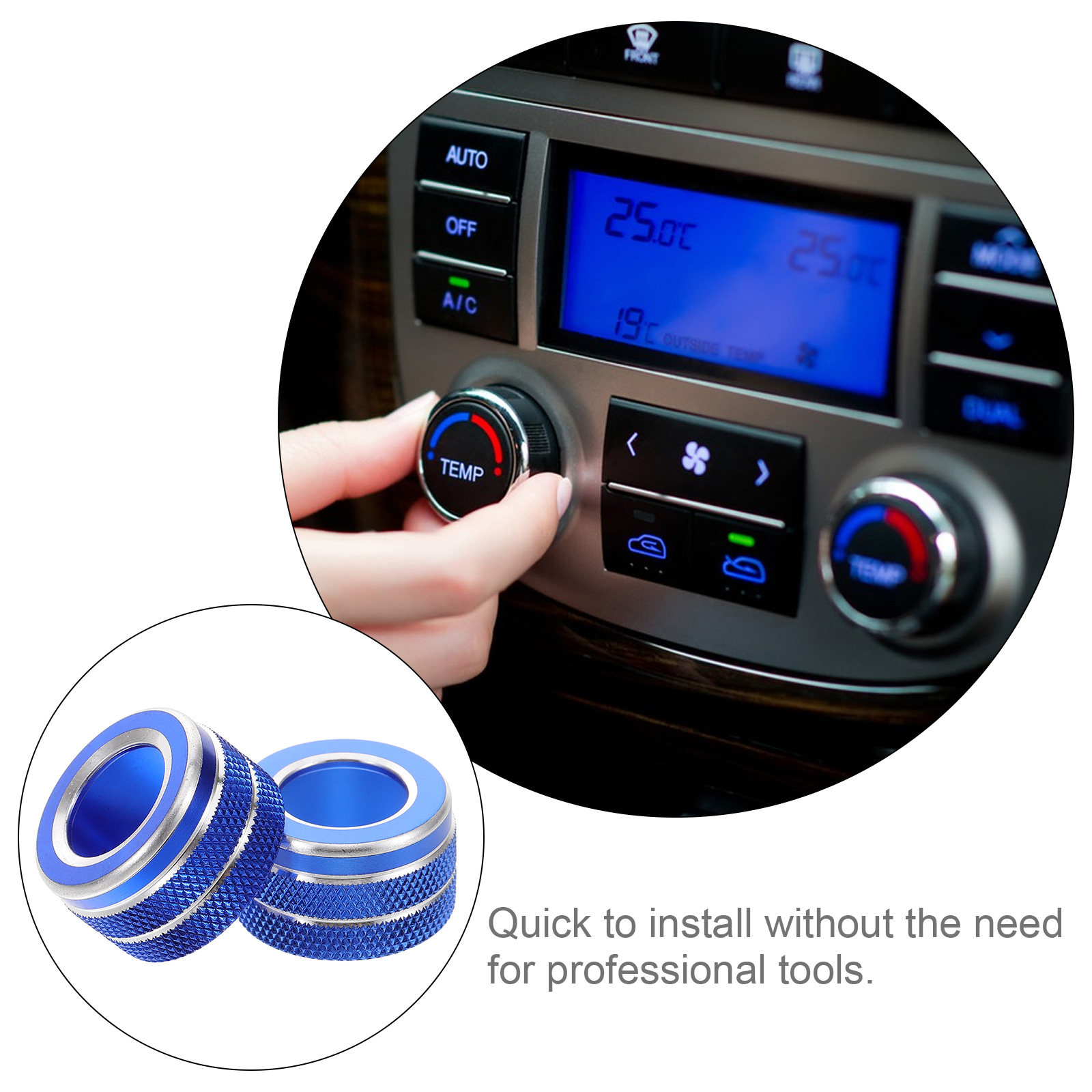 2Pcs Air Conditioning Knob Cov - Controller Grip Cover 评论和价格