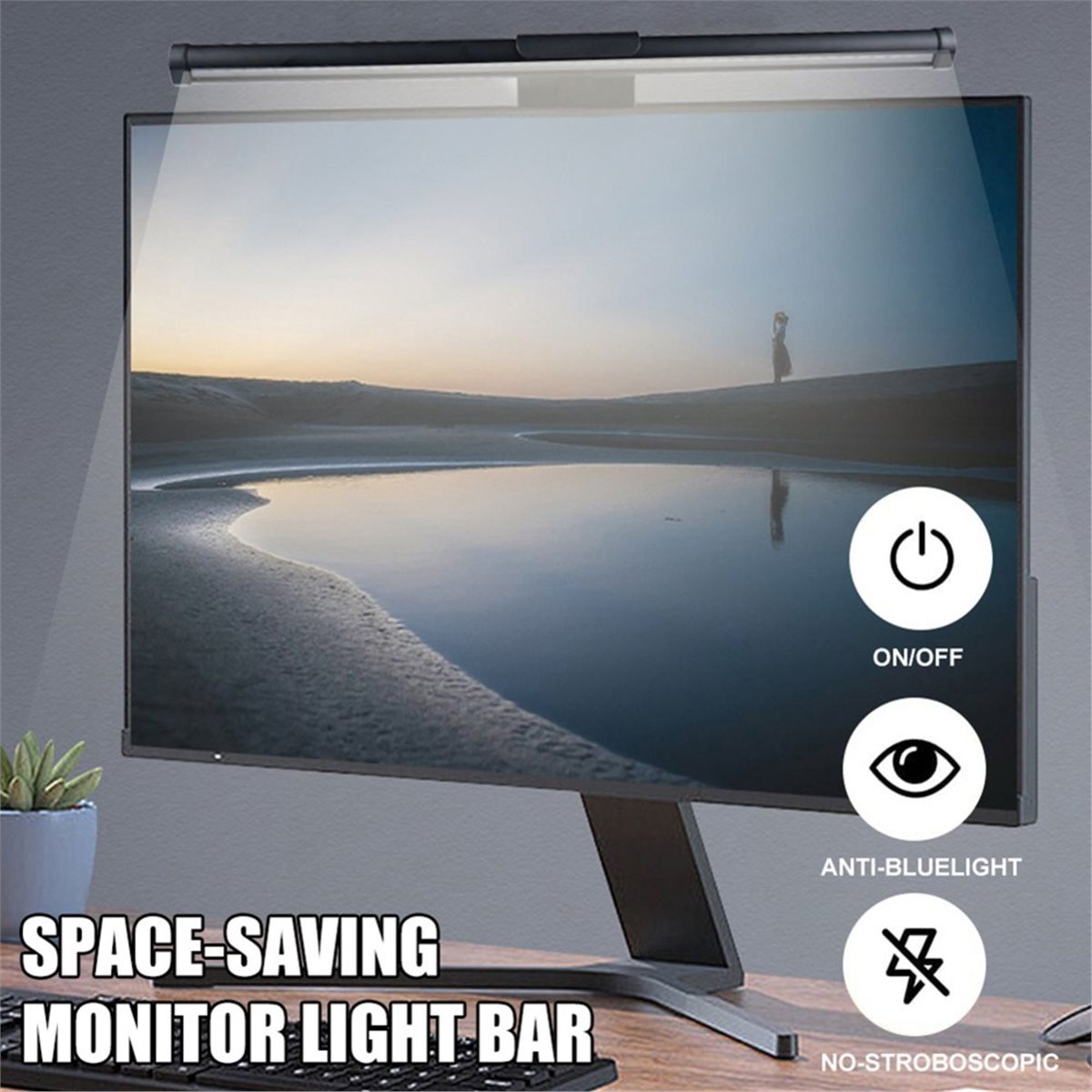 update. LED Computer Monitor L - Monitor Light Bar 评论和价格