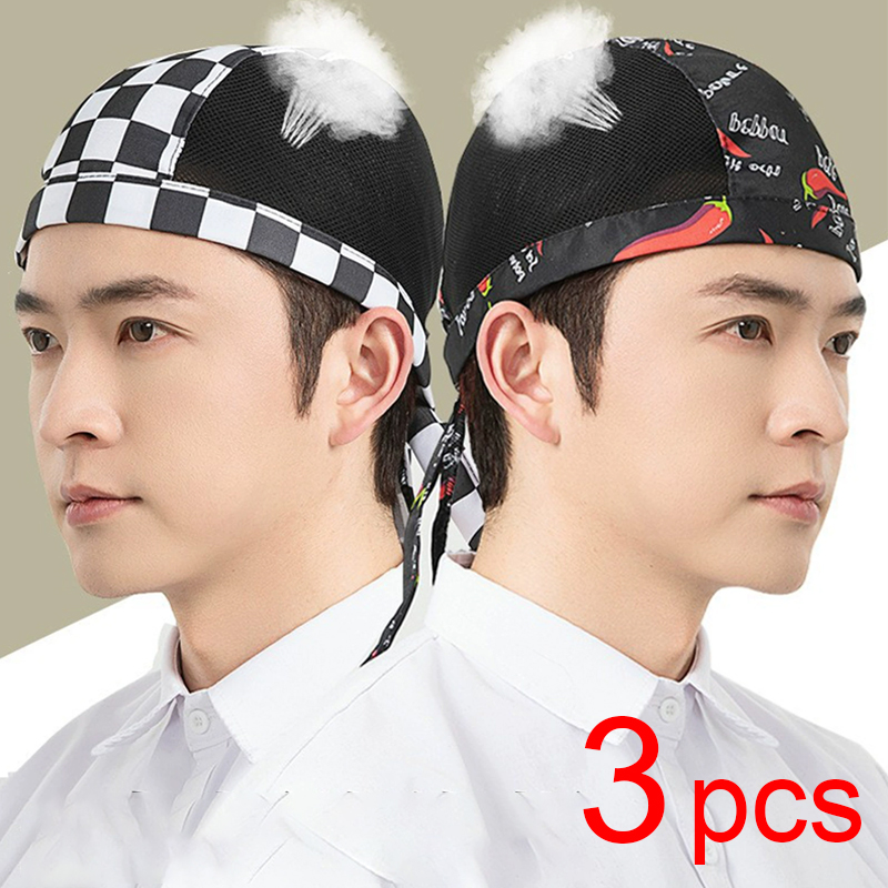 Breathable Mesh Cook Hat 3pcs  - Gaming Kitchen Accessories 评论和价格
