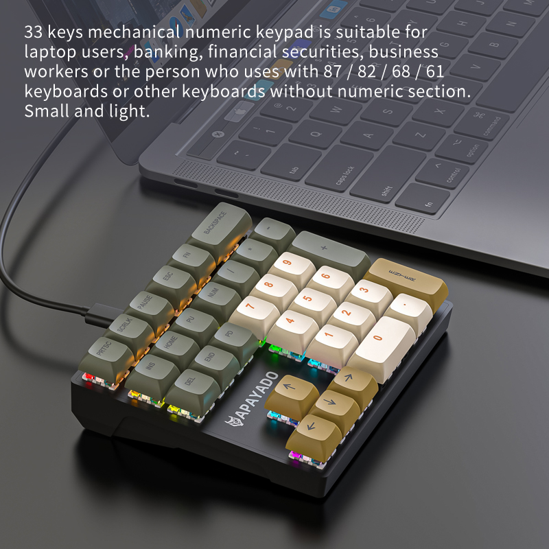 K33 Compact Mechanical Numpad, - Keyboard Numpad Separate 评论和价格