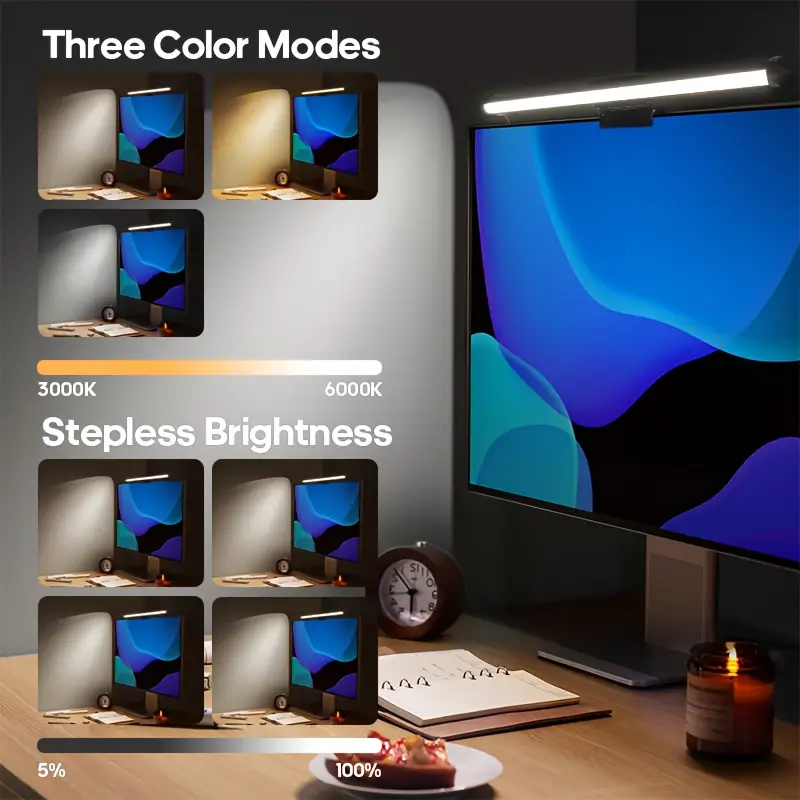 USB LED Desk Lamp Screen Hangi - Monitor Light Bar 评论和价格