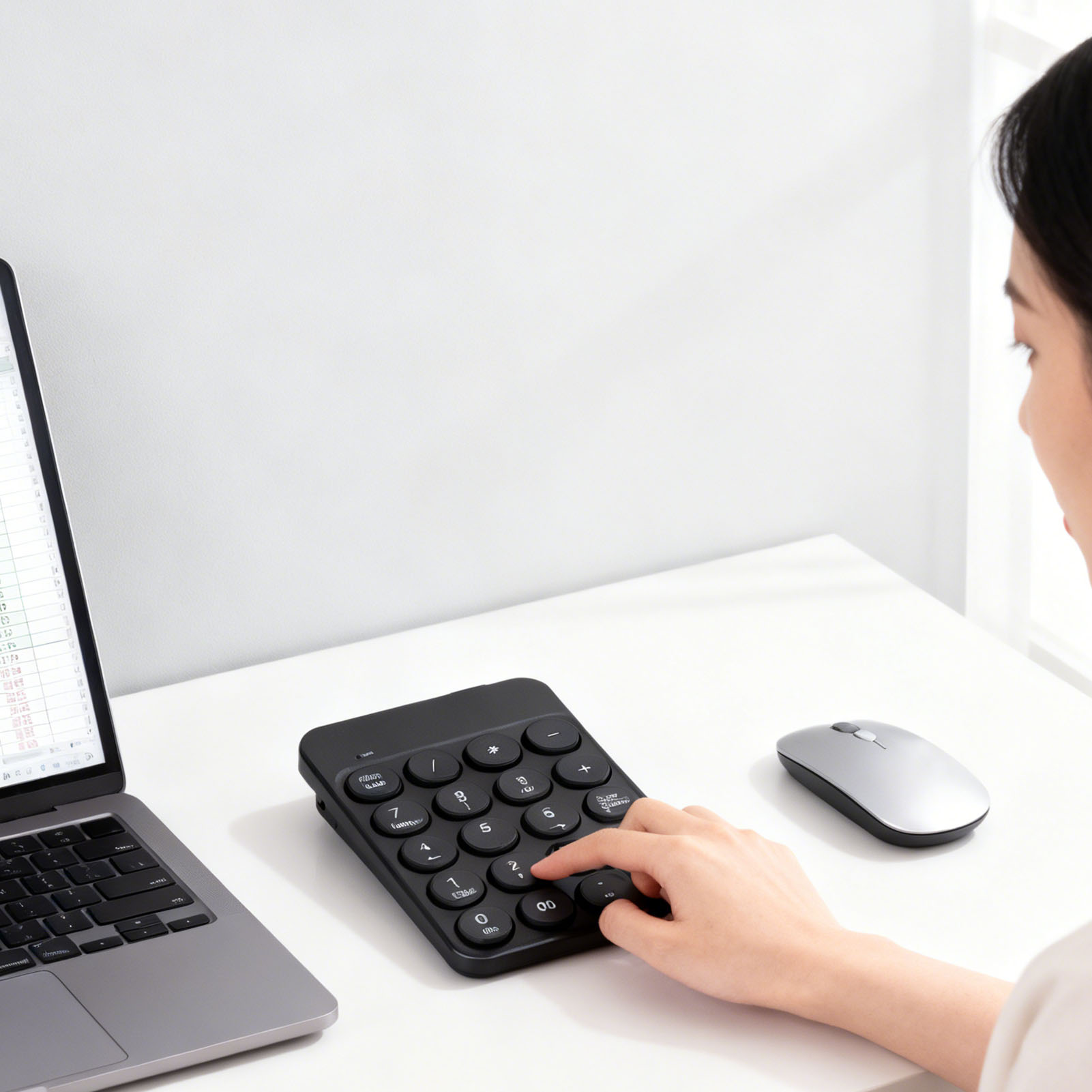 Mini Numeric Keypad with Round - Keyboard Numpad Separate 评论和价格
