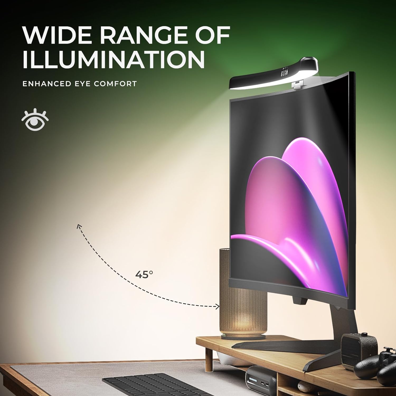 Curved Monitor Light Bar 3 Col - Monitor Light Bar 评论和价格