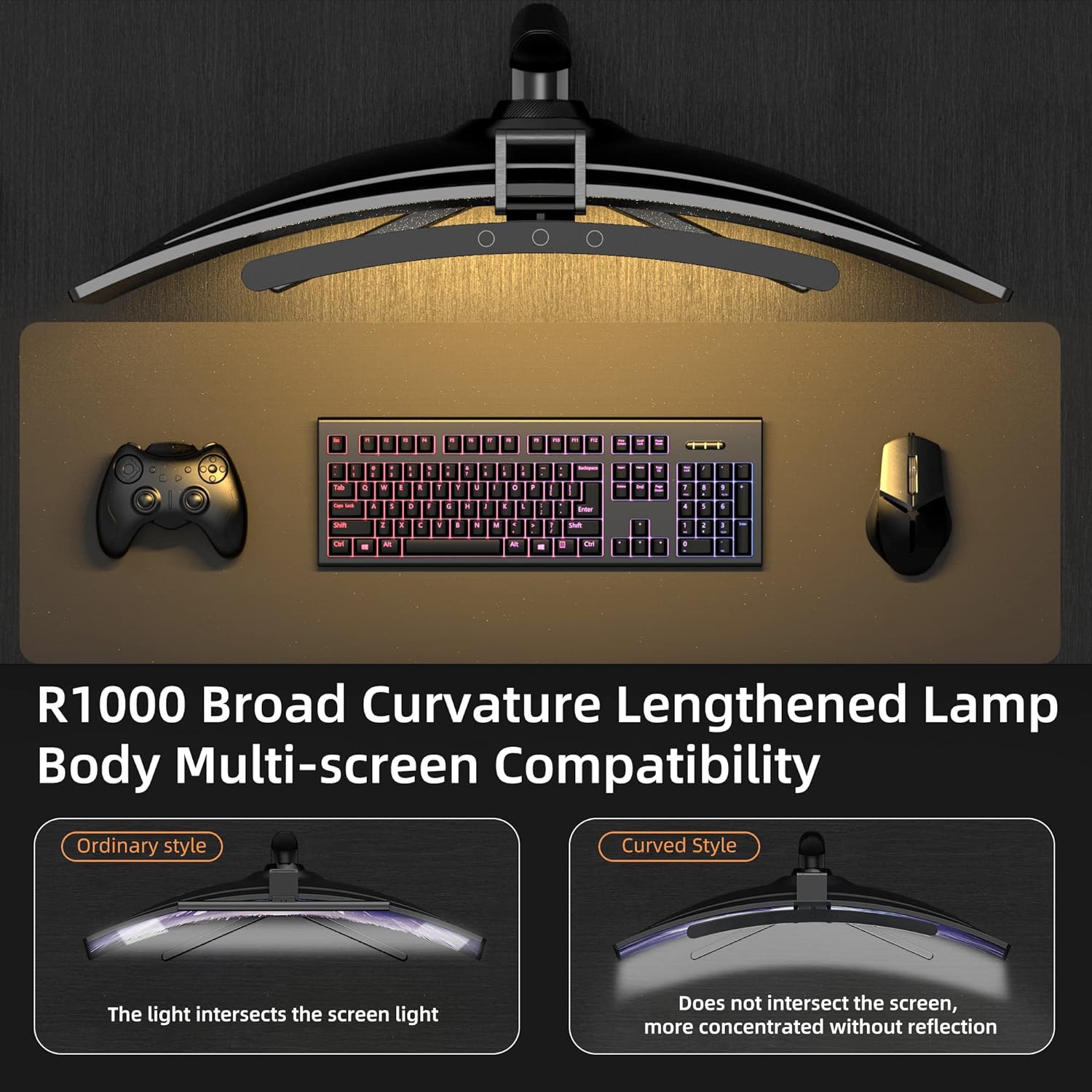 Curved Monitor Light Bar 3 Col - Monitor Light Bar 评论和价格