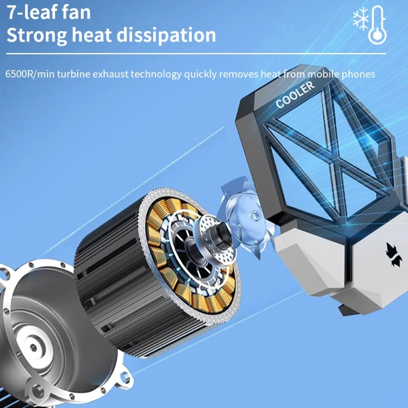 DY08 Mobile Phone Cooling Fan  - Gaming Accessories For Phone 评论和价格