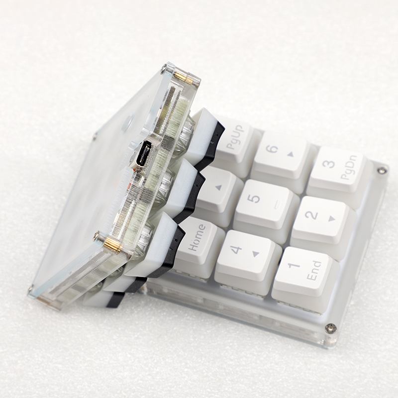 9 Key QMK Hotswap YMDK RGB Sup - Keyboard Numpad Separate 评论和价格
