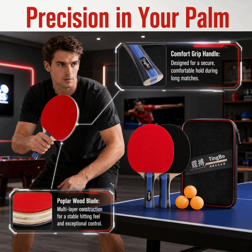 6PCS Poplar Wood Table Tennis  - Case Mesh Panel 评论和价格