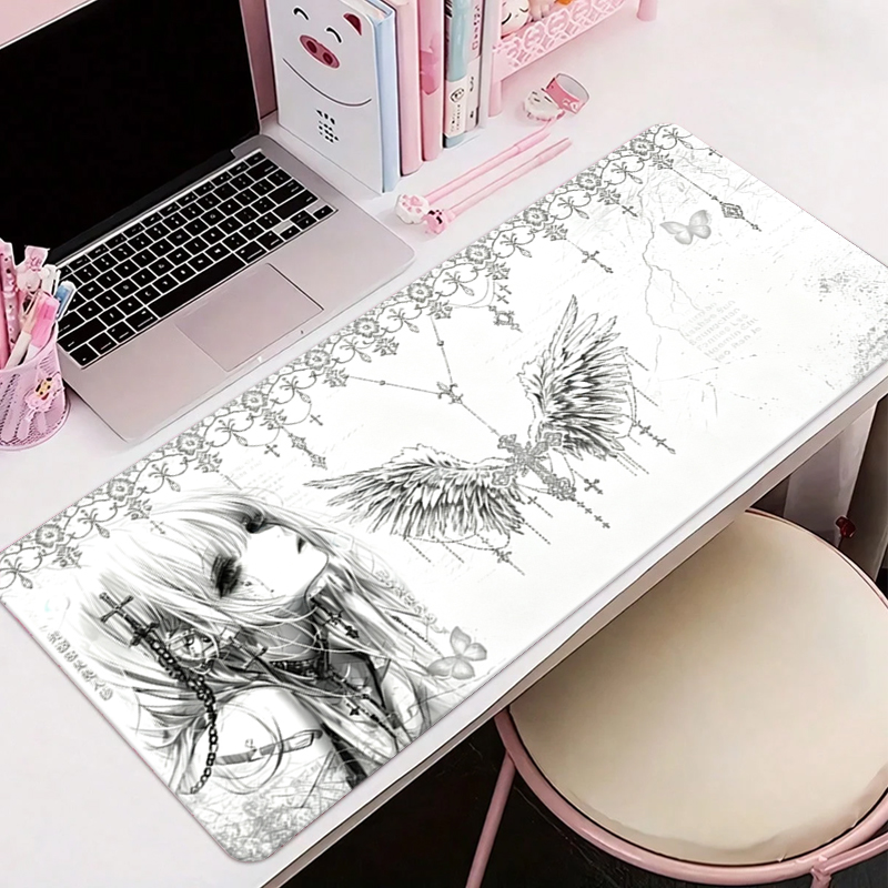Leather Mousepad Black White A - Gaming Accessories Deals 评论和价格