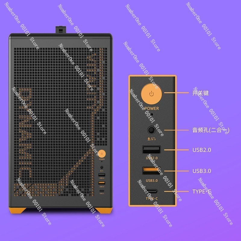 Portable MATX Computer Case wi - Case Mesh Panel 评论和价格