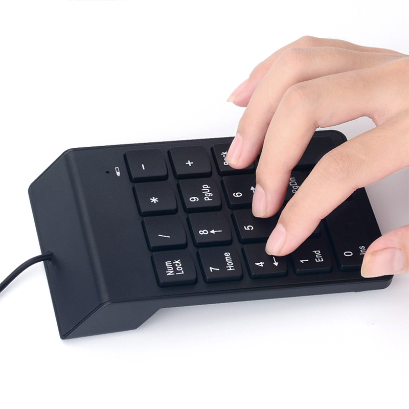 18 Keys USB Wire Numeric Keypa - Keyboard Numpad Separate 评论和价格