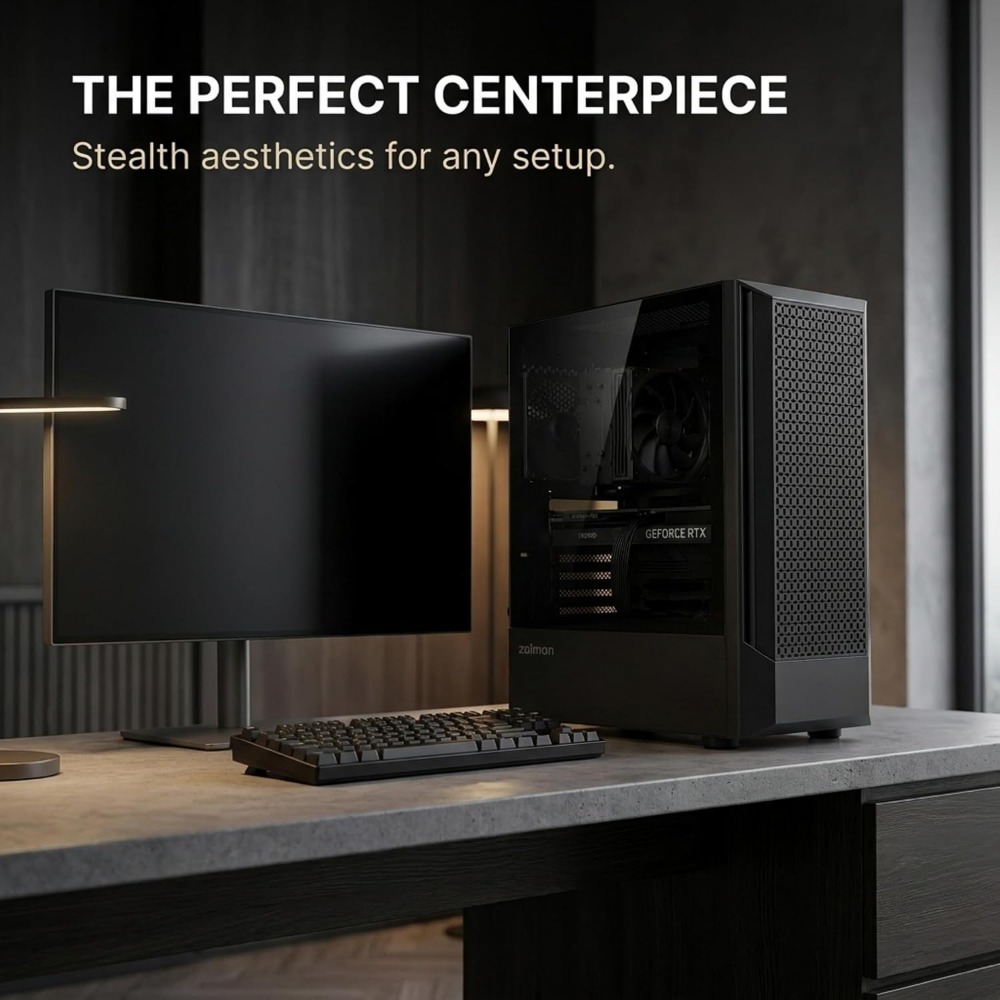 Mid-Tower Gaming PC Case with  - Case Mesh Panel 评论和价格
