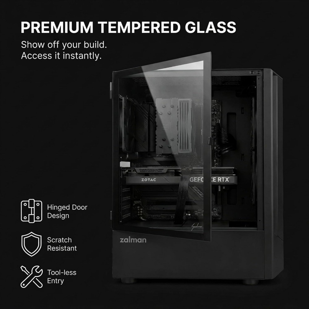 Mid-Tower Gaming PC Case with  - Case Mesh Panel 评论和价格