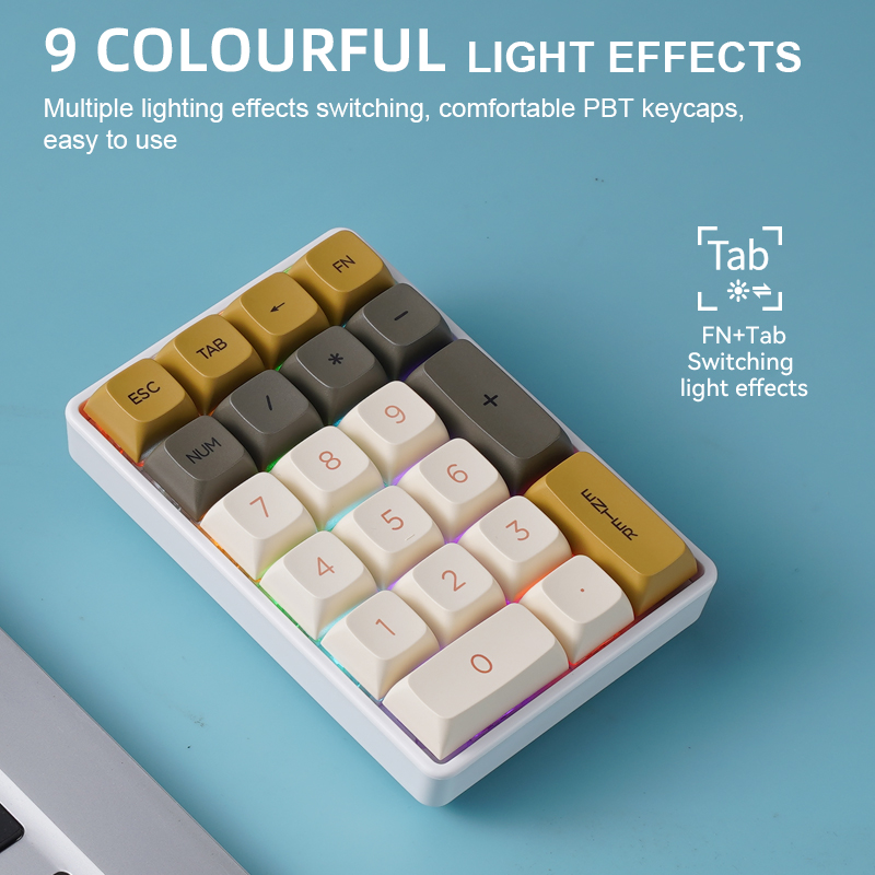 K21 Tri-mode Mechanical Numeri - Keyboard Numpad Separate 评论和价格